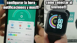 Como conectar al telefono tu smartwatch d20 (tutorial 4k)