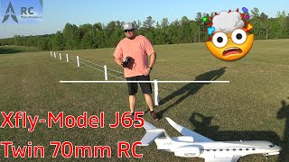 *NEW* Maiden FLight Xfly-Model J65 Twin 70mm RC EDF Jet