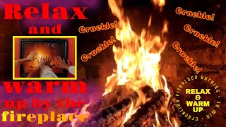 Crackling fireplace burning 10 min. Fireplace sounds. The best relaxing and warming fireplace
