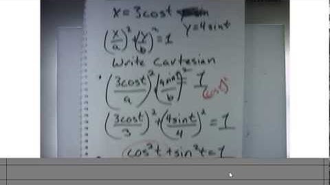 AP Calculus 1.4 - Parametric Equations - Example 3