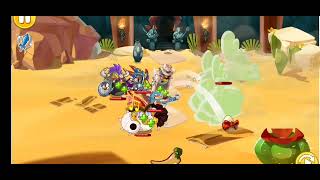 angry birds epic - defeating alpha pig with 3 stars