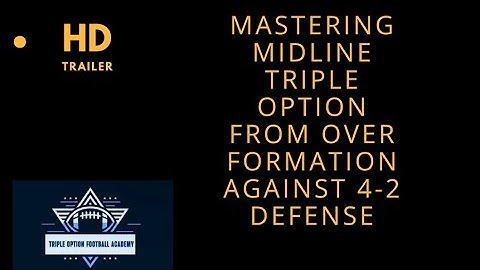 Running Midline Triple Option from the Over Formation v. 4-2 Defense #flexbone #airforcefootball
