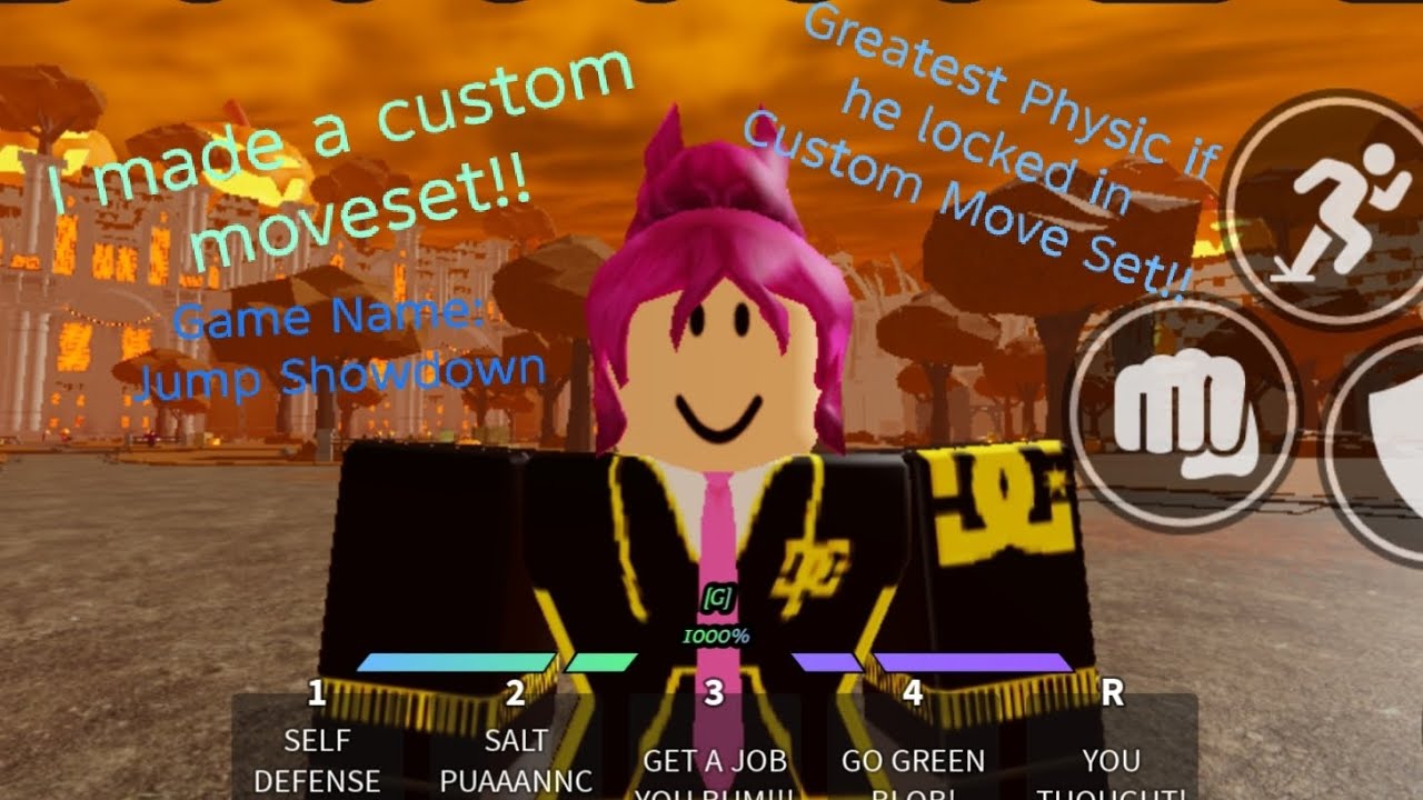 Jump Showdown Custom Moveset Showcase: Greatest Physic if he Locked In ...