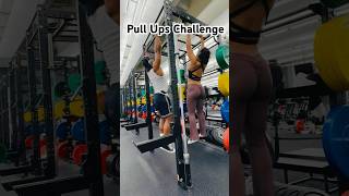 Mannie and Genecia do Couples Pull Up Challenge 💪🏽#coupleswholift #couplesworkout #gymcouple