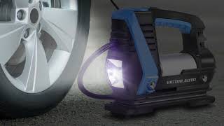 Victor 12V DC Portable Tire Inflator, Small Air Compressor Pump for Car and Inflatables