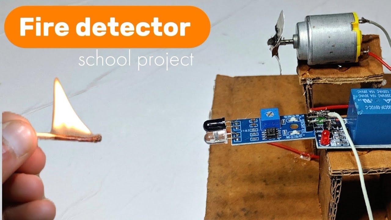 How to make a fire detector project at home 🔥| IR sensor project - YouTube