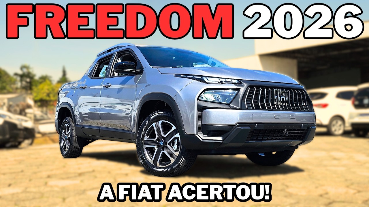 A NOVA Fiat Toro Freedom 2026 CHEGOU! O Facelift Agradou?