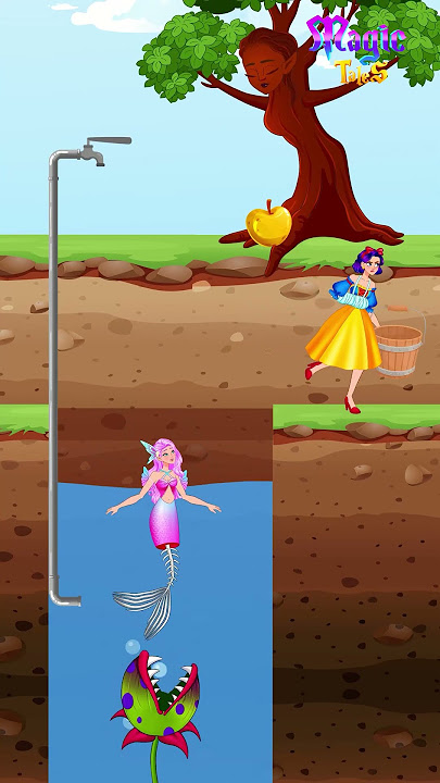 Snow White’s Shocking Choice: Save the Mermaid or Herself | Moral Lesson #shorts #viral #fairytales