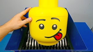 Shredding Giant Lego Head!