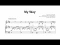 Frank Sinatra - My Way | Piano Sheet Music