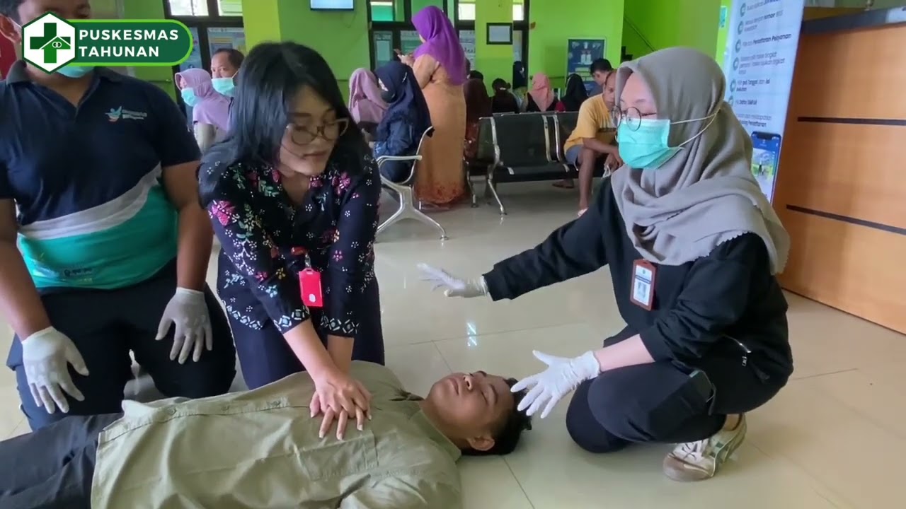Simulasi Code Blue di Puskesmas Tahunan