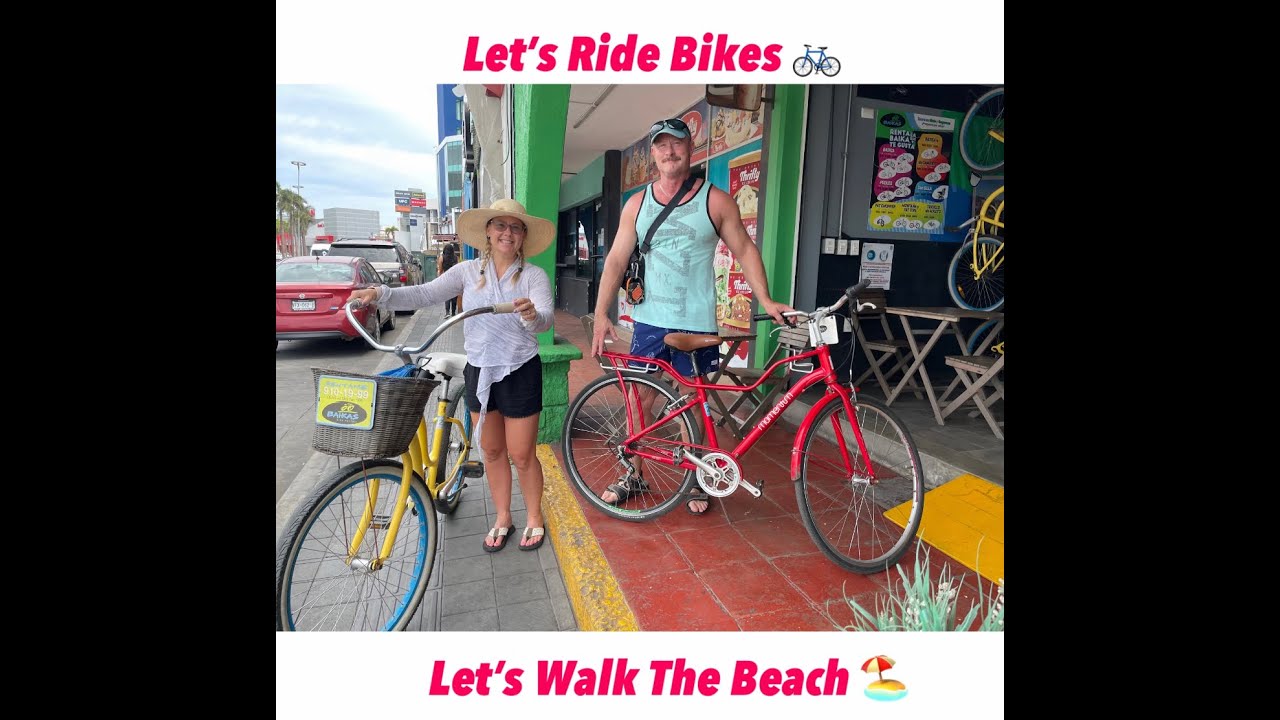 Mazatlan Malecon bike ride and walk on the beach. YouTube