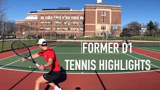 Practice with Former Division 1 College Player | Tennis Highlights