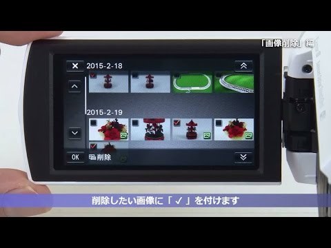 ソニー ハンディカム 基本操作「画像削除」編