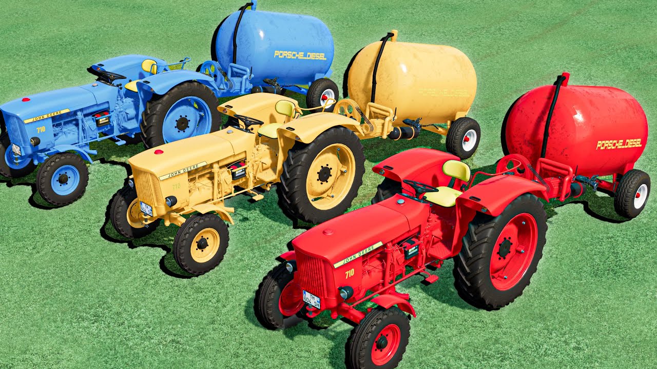 TRANSPORTING Mini Tractors Of Colors SLURRY WORK - Farming Simulator 22