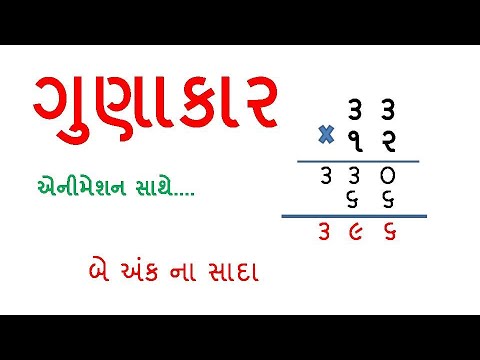 Be Ank Na Sada Gunakar | Gunakar | Multiplication | Basic Maths | Paya Nu Ganit | By Saral Shixan