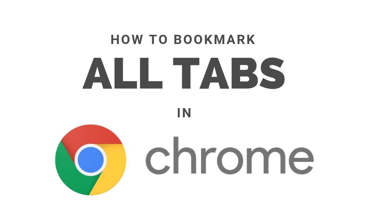 How To Bookmark All Tabs In Google Chrome YouTube How To Bookmark All Tabs In Google Chrome YouTube