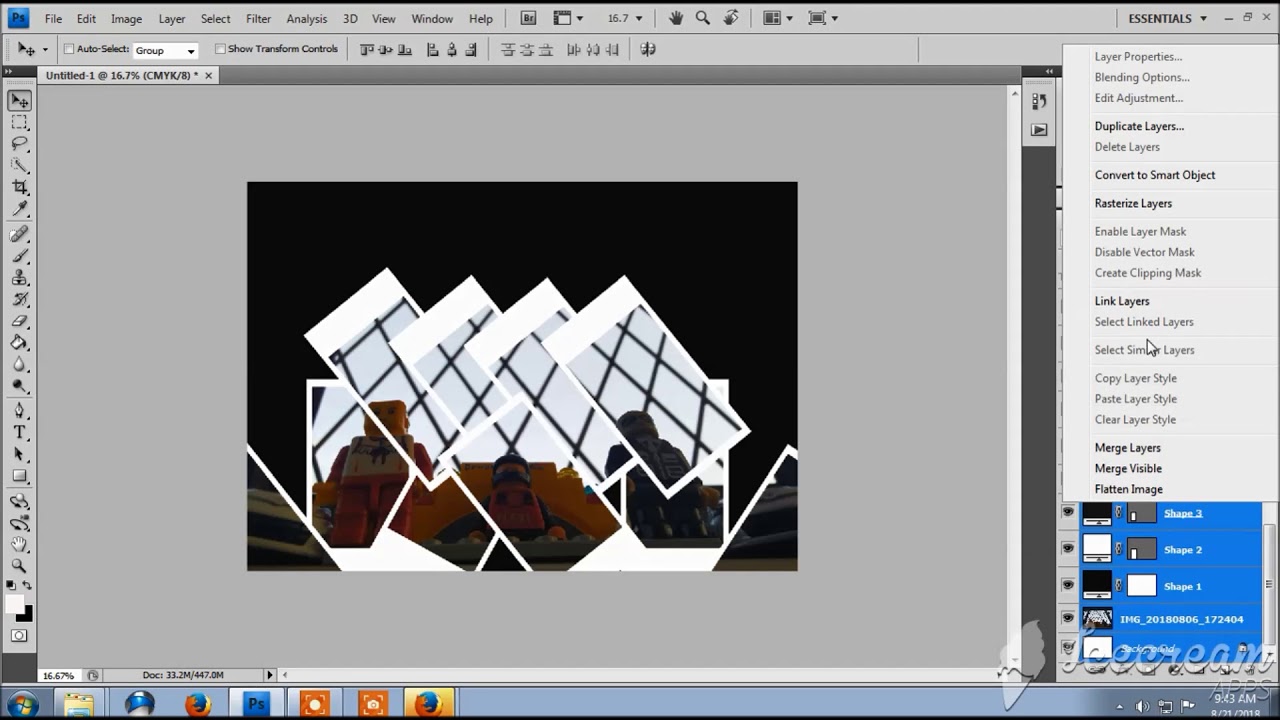 MUDAH cara  membuat kolase foto di  photoshop  cs4 YouTube