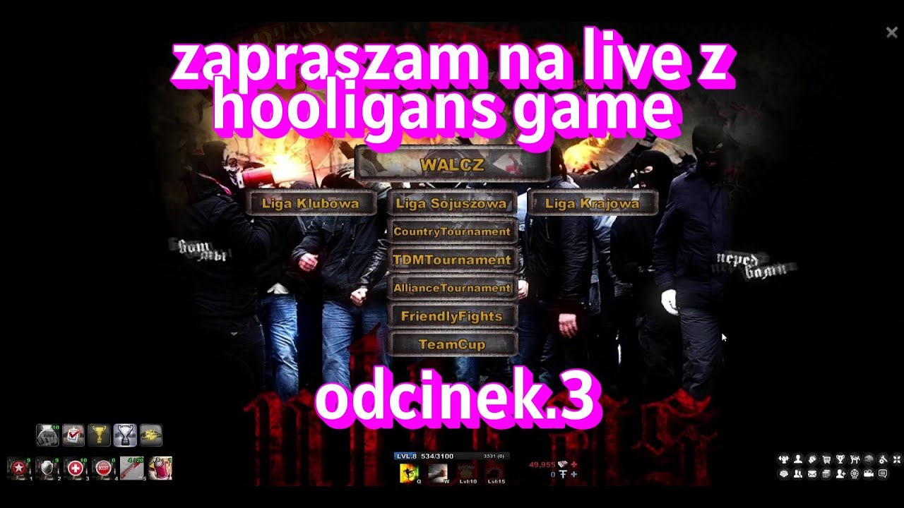 CycuGraWGry – transmisja na żywo  Hooligans game ODC.3 DZIAŁAMY DZISIAJ Z TURNIEJAMI