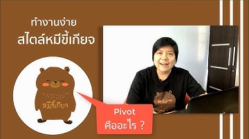 Pivot คืออะไร (Excel)