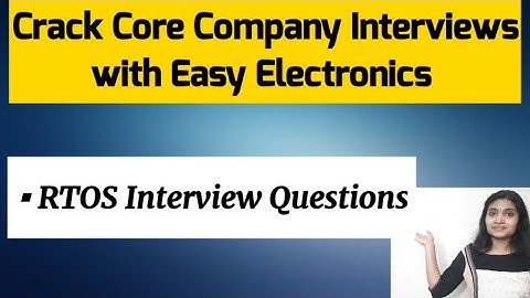RTOS Interview Questions| Core Company Interview Questions of Electronics