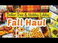 🌻Dollar Tree & Hobby Lobby FALL haul ✨🧡