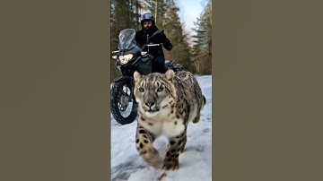 Biker Helps Snow Leopards Rescue Their Trapped Cub #rescue #wildlife #animals