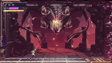 Metroid Dread - Experiment No. Z-57 fight (Cataris boss)