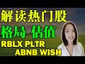 美股 | 解读热门股 RBLX PLTR ABNB WISH 后市展望和估值变化，格局