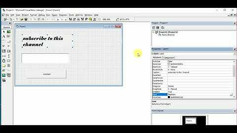 How to change label color size style using visual basic in hindi