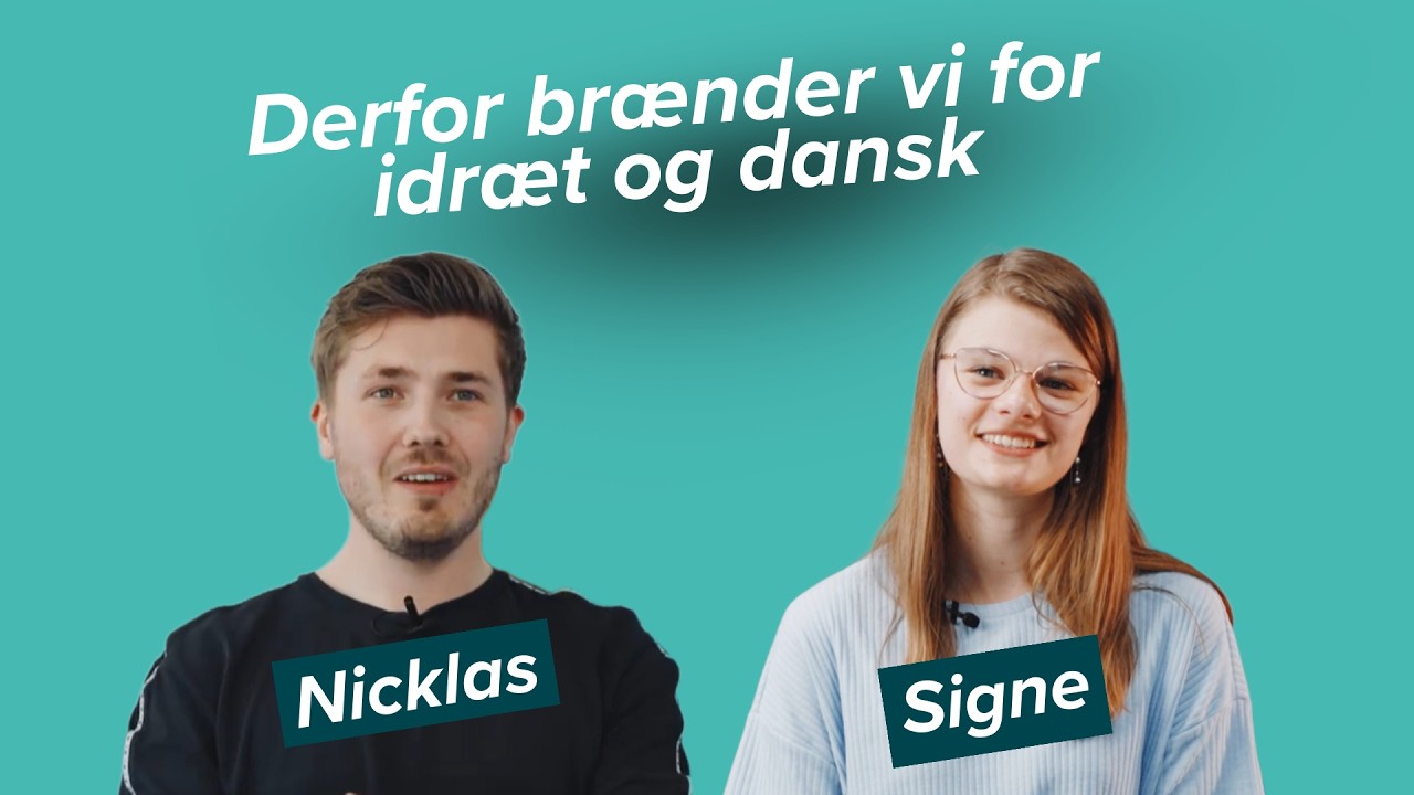 Læs til lærer i Svendborg med undervisningsfagene dansk og idræt.