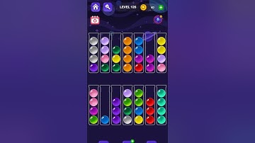 Ball Sort Master Game Level - 126 Without Boosters | Puzzle Games #entertainment #puzzle #games