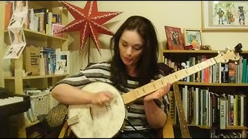 Banjo lesson #2 - First chord and tune. (Beginners tutorial - frailing / clawhammer banjo)