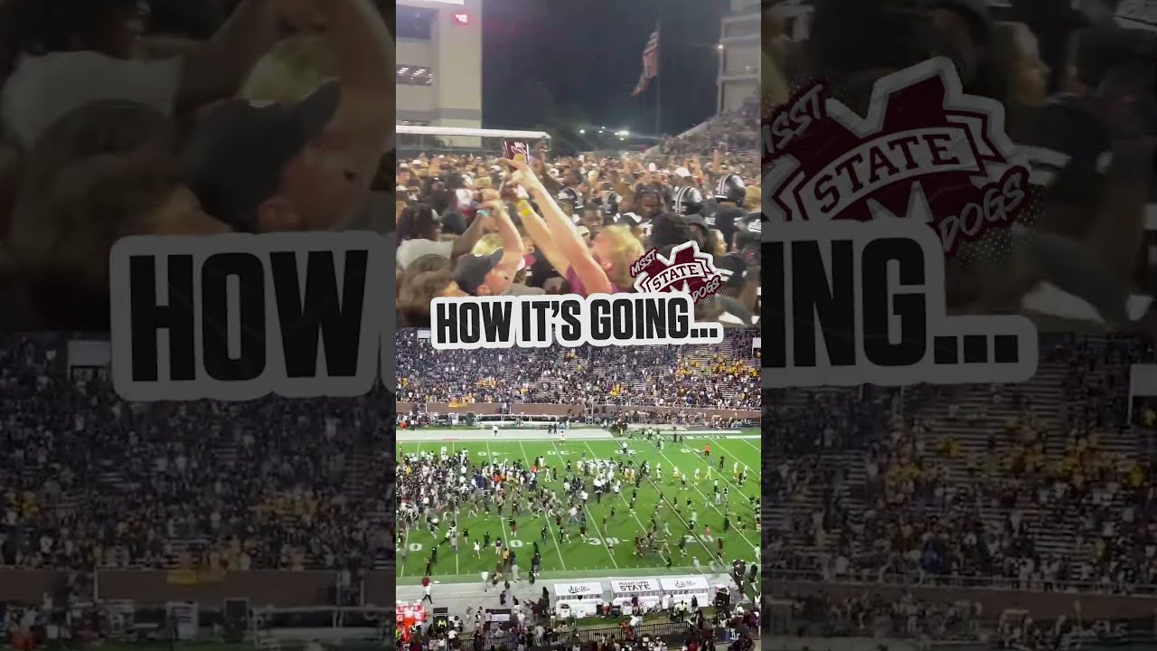 Miss State After Upsetting No 12 Arizona Cfb Mississippistate Football Satdiumrush