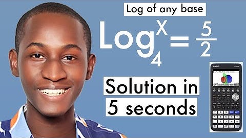 HOW TO FIND LOG OF ANY BASE IN CASIO FX-CG50 GRAPHING SCIENTIFIC CALCULATOR.