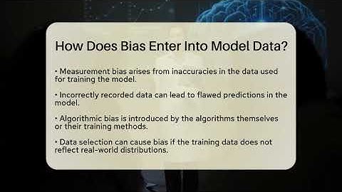 How Does Bias Enter Into Model Data? - The Friendly Statistician