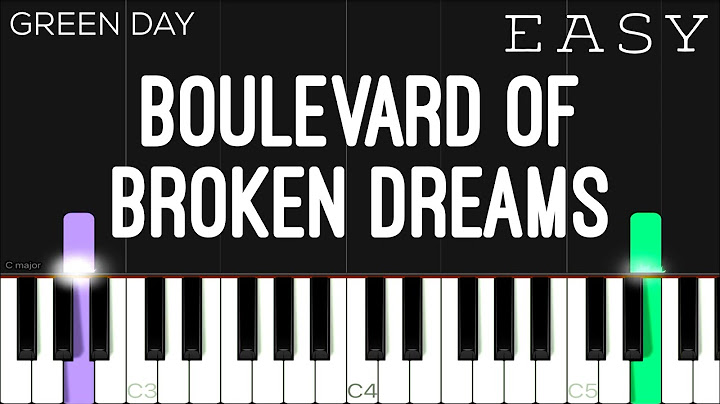 Boulevard of Broken Dreams Piano version - Piano performance video thumbnail