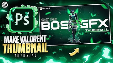 How To Make Valorant Thumbnail | Photoshop Tutorial | Urdu/Hindi | BOSS GFX