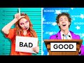 GOOD vs BAD STUDENT || Genius Hacks for LAZY People || Funny Sibling Struggles by La La Life Musical