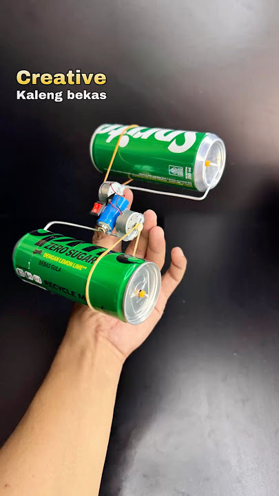 Diy kreatif mainan kaleng bekas bertenaga  #diy #toys #craft #unik #ideas