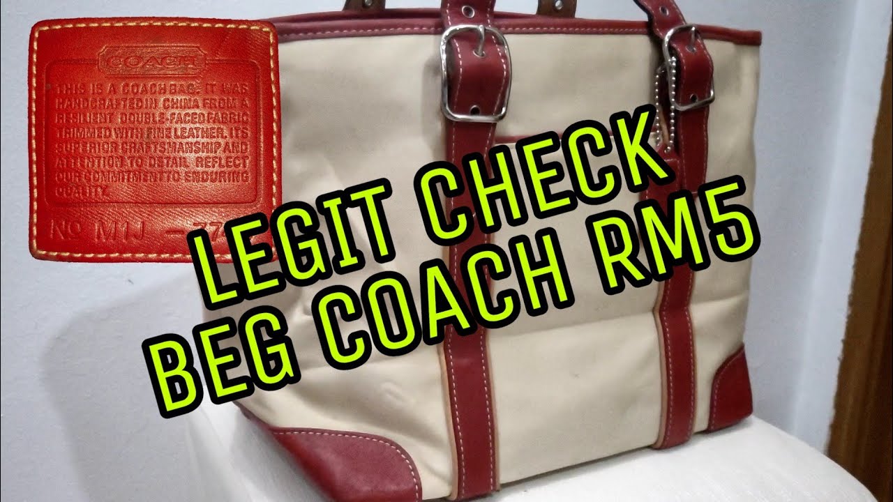 Teman Berbisik: Tips untuk membezakan antara Original/Authentic Coach &  Bukan Original (fake) :