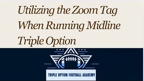 Utilizing the *Zoom* Tag on Midline Triple Option #flexbone #coaching #airforcefootball