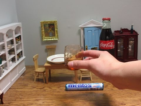 Kids Miniature Cooking Family Wholesome Cooking Channel Recipes - Coke x Mentos Science Experiment