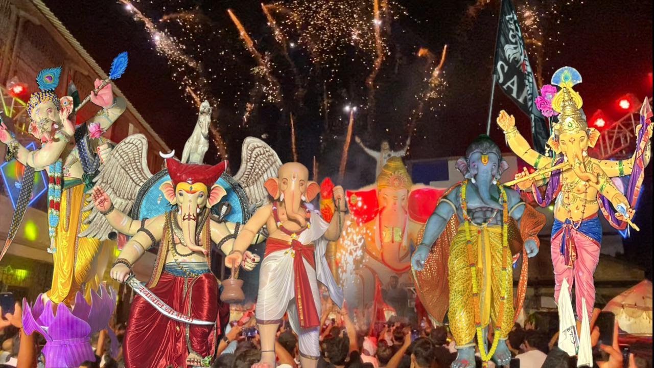 Surat‘s BIGGEST Ganpati Murti Aagman 2025 Revealed 😍 Surat Ganesh Utsav 2025 | DKM vs Sarkar
