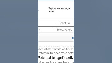 Maximo - Create Follow Up Work Order on Mobile