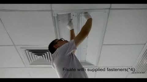 Retrofit Kit LED Troffer Light Installation
