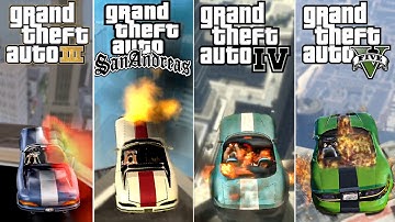 Explosive Car Jumps from the Highest Points in Rockstar Games (1999 - 2024)