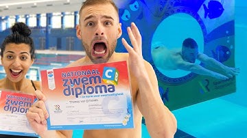 MIJN ZWEMDIPLOMA PROBEREN TE HALEN!