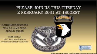 101st Airborne Division Retention Program w/SGM Bastian
