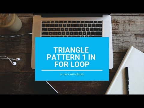 For Loop Triangle Pattern 1 - Core Java || With BlueJ